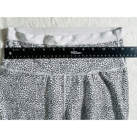 ALL FENIX Black White Leopard Cheetah High Waisted Leggings Medium - Picture 6 of 6